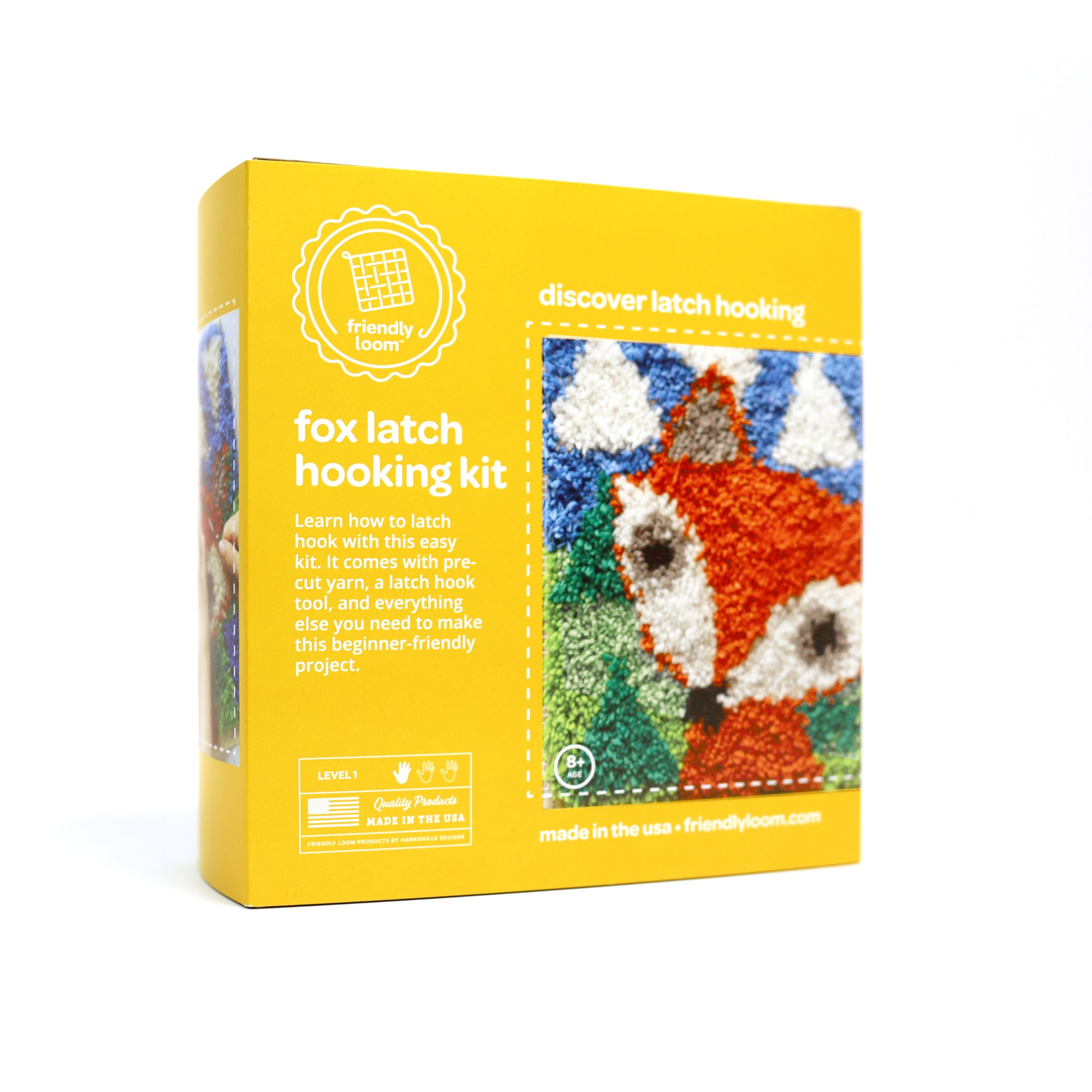 Fox Latch Hooking Kit – Friendly Loom