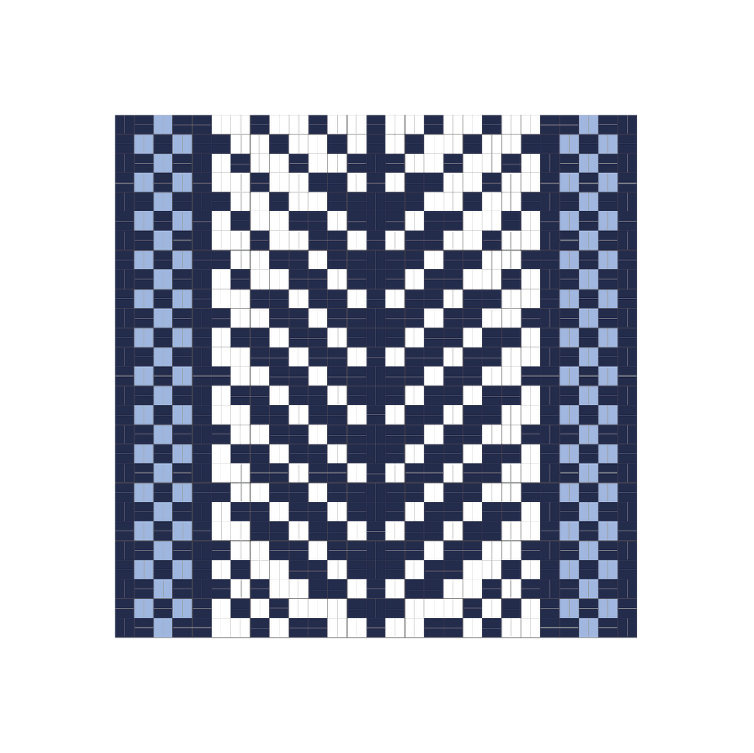 Transparency Weaving Pattern Weaver's Magazine 30 Double Weave