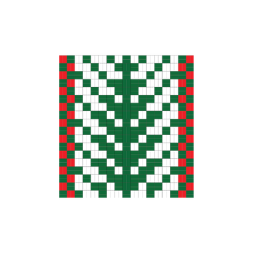 Holiday Tree Pattern - Traditional Size in Bright Holiday