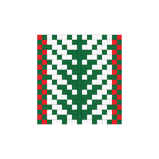 Holiday Tree Pattern - Traditional Size in Bright Holiday
