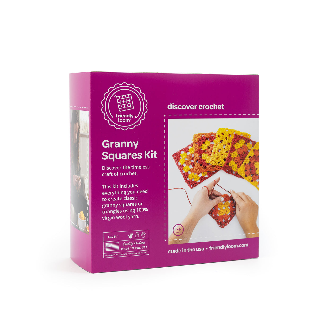 Explore Crochet: Granny Square Kit – Sunset