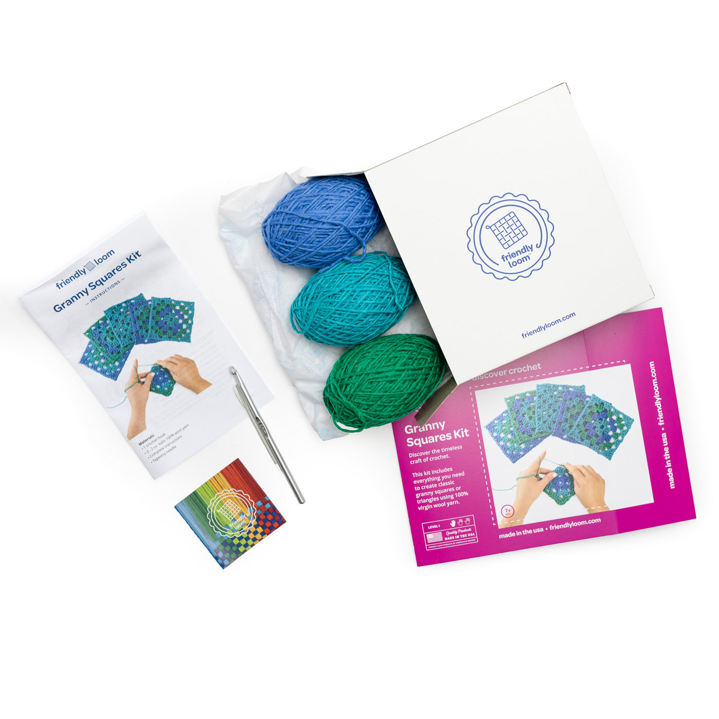 Explore Crochet: Granny Square Kit – Ocean