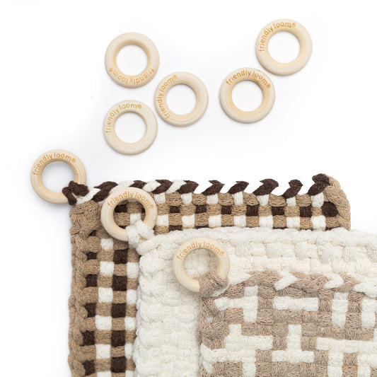 Wooden Potholder Rings