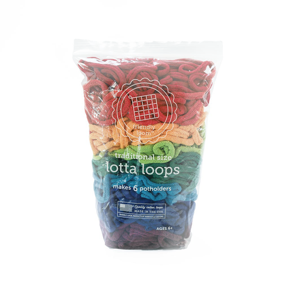 Friendly Loom - Traditional Size Potholder Loops - Lotta Loops