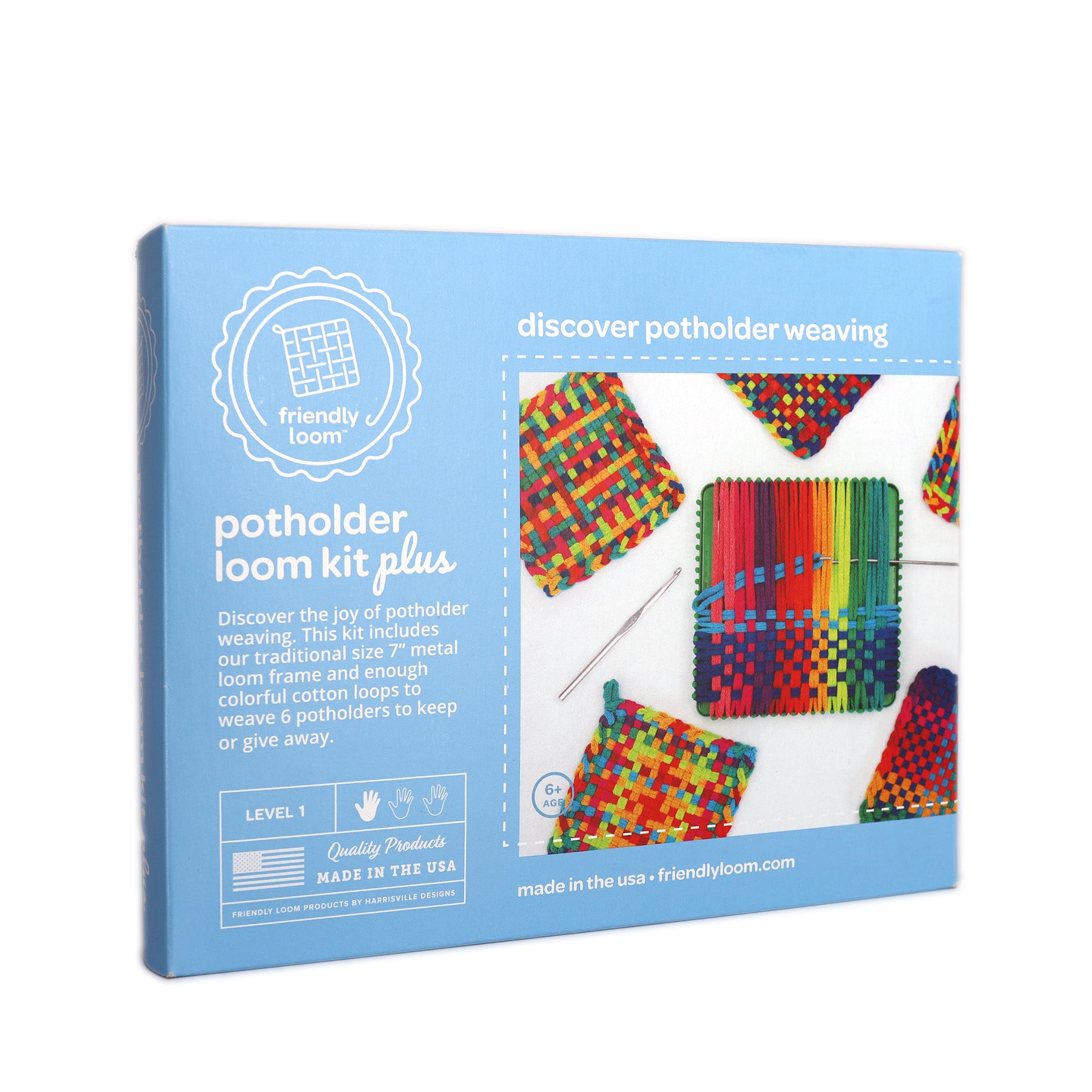 Friendly Loom - Traditional Size Plus Potholder Loom Kit