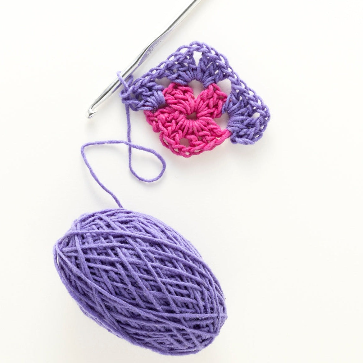 Explore Crochet: Bunting Kit – Berry