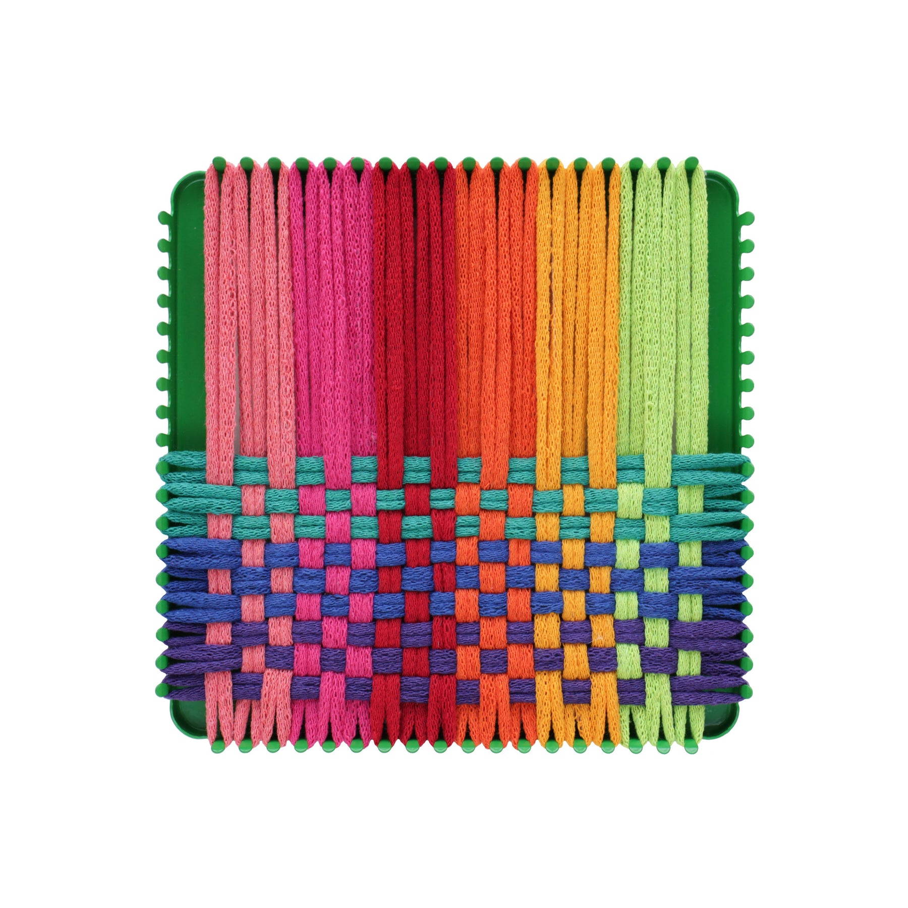 Friendly Loom 7 Traditional Size Studio Pack Rainbow Cotton Loops Makes 48  (6 x 6) Potholders by Harrisville Designs Made in The USA