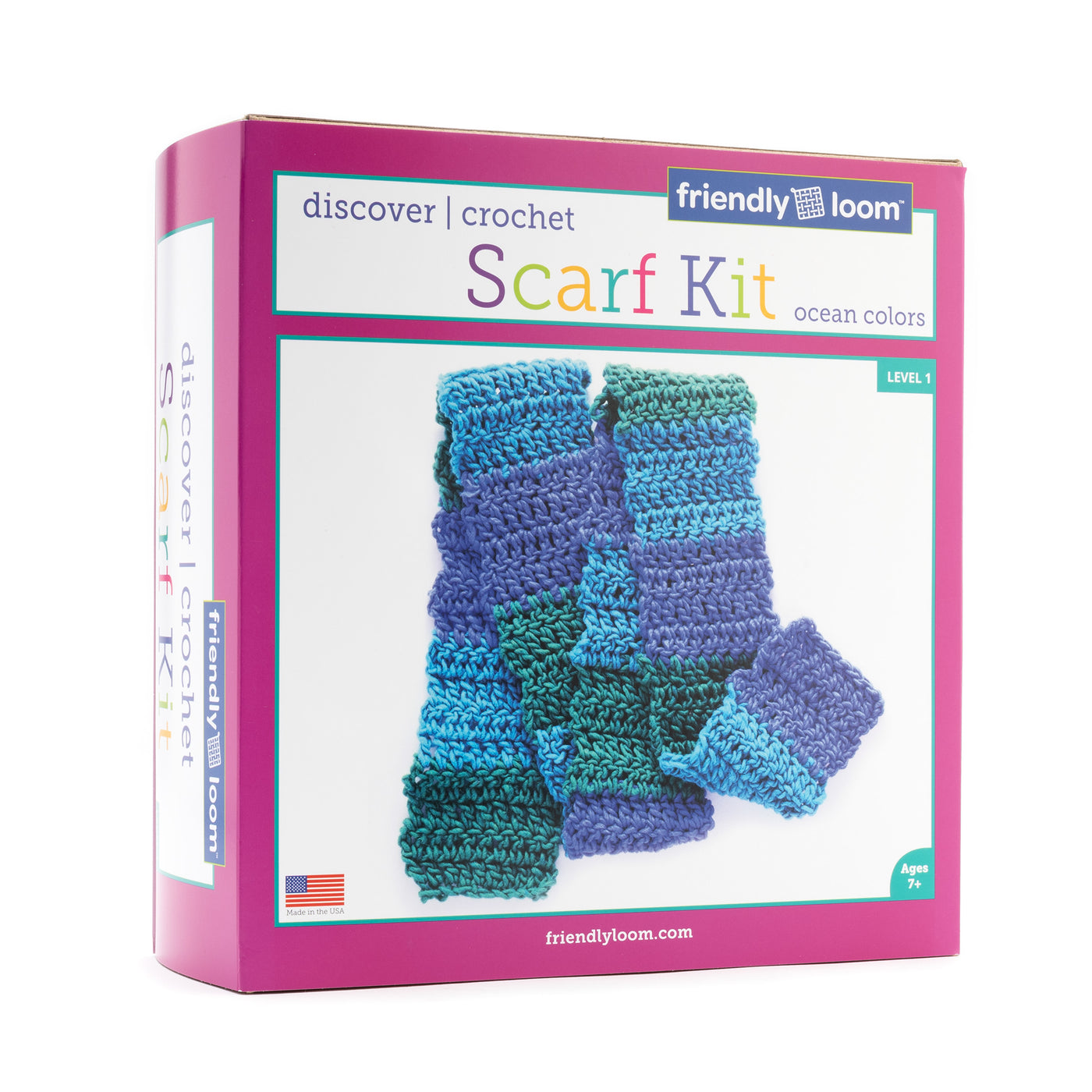 Discover Crochet: Scarf Kit – Ocean