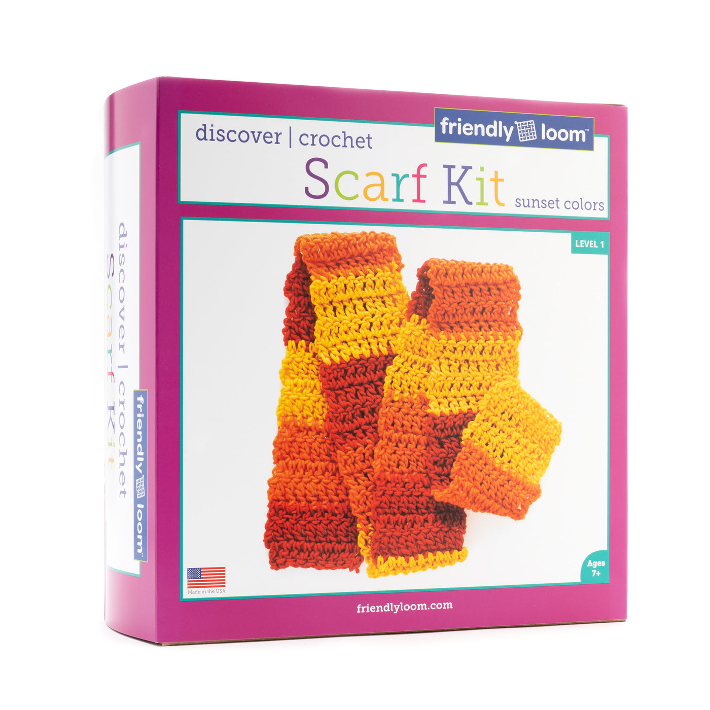 Discover Crochet: Scarf Kit – Sunset