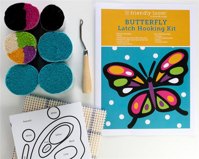 Butterfly Latch Hooking Kit