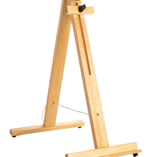Wooden tapestry loom stand