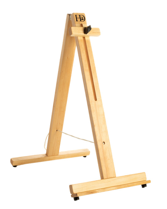 Wooden tapestry loom stand